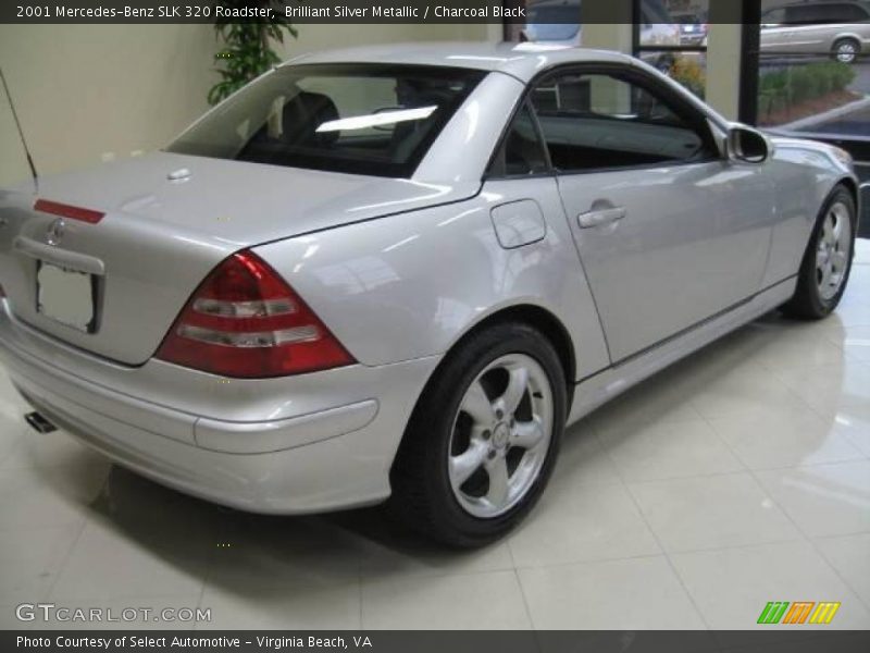 Brilliant Silver Metallic / Charcoal Black 2001 Mercedes-Benz SLK 320 Roadster