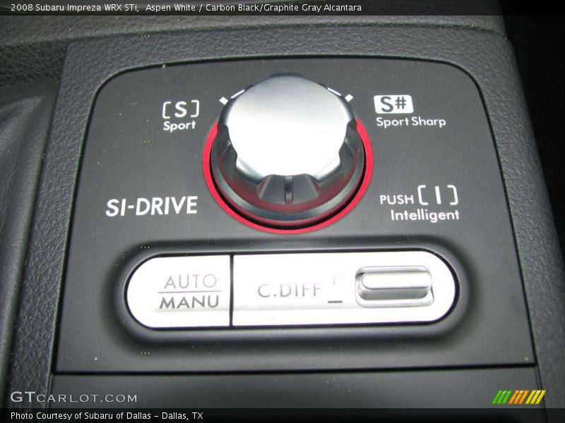 Aspen White / Carbon Black/Graphite Gray Alcantara 2008 Subaru Impreza WRX STi