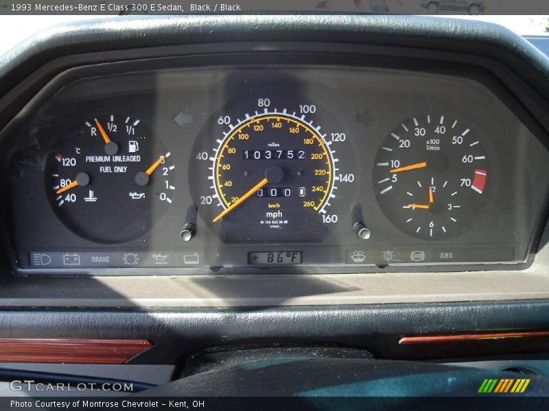  1993 E Class 300 E Sedan 300 E Sedan Gauges