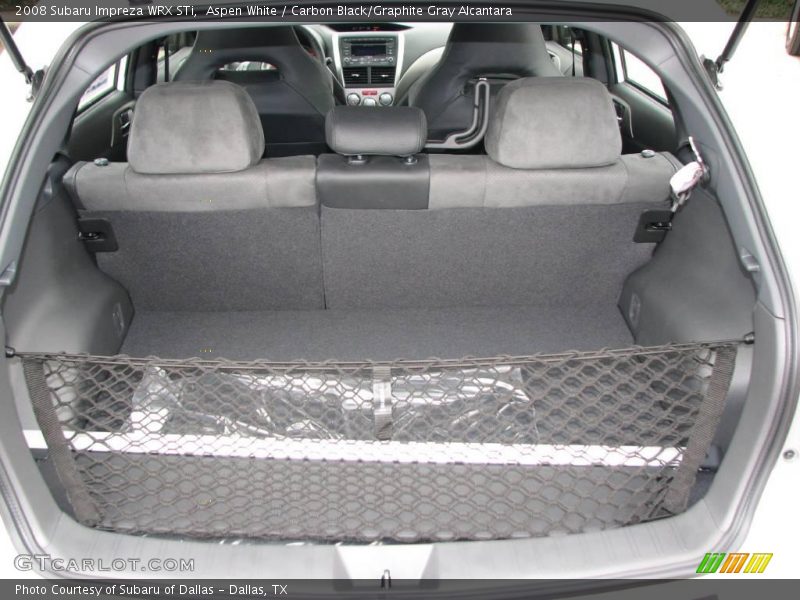 Aspen White / Carbon Black/Graphite Gray Alcantara 2008 Subaru Impreza WRX STi