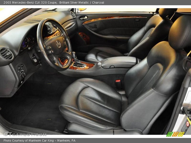 Brilliant Silver Metallic / Charcoal 2003 Mercedes-Benz CLK 320 Coupe