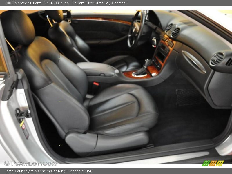 Brilliant Silver Metallic / Charcoal 2003 Mercedes-Benz CLK 320 Coupe