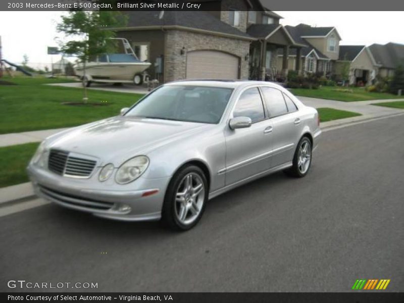 Brilliant Silver Metallic / Grey 2003 Mercedes-Benz E 500 Sedan