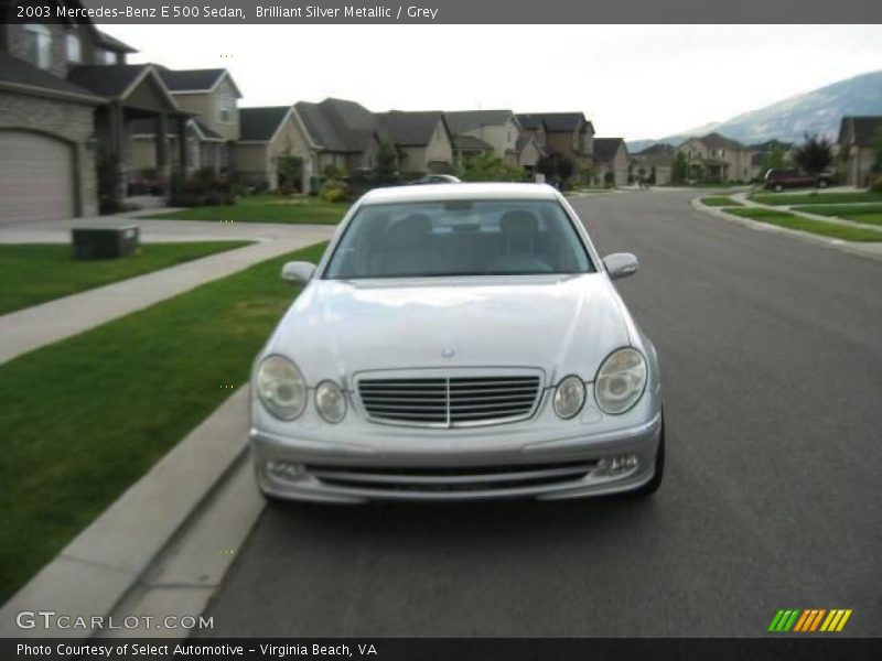 Brilliant Silver Metallic / Grey 2003 Mercedes-Benz E 500 Sedan