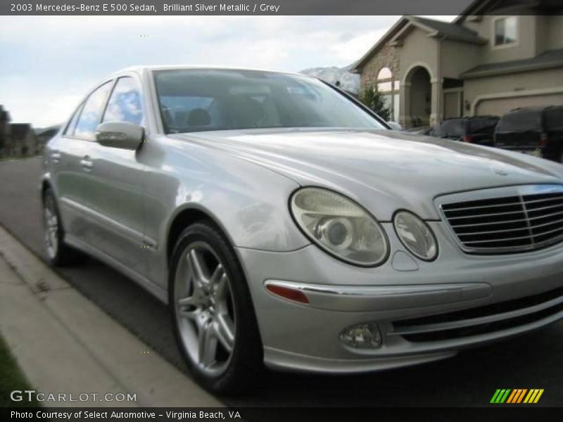 Brilliant Silver Metallic / Grey 2003 Mercedes-Benz E 500 Sedan