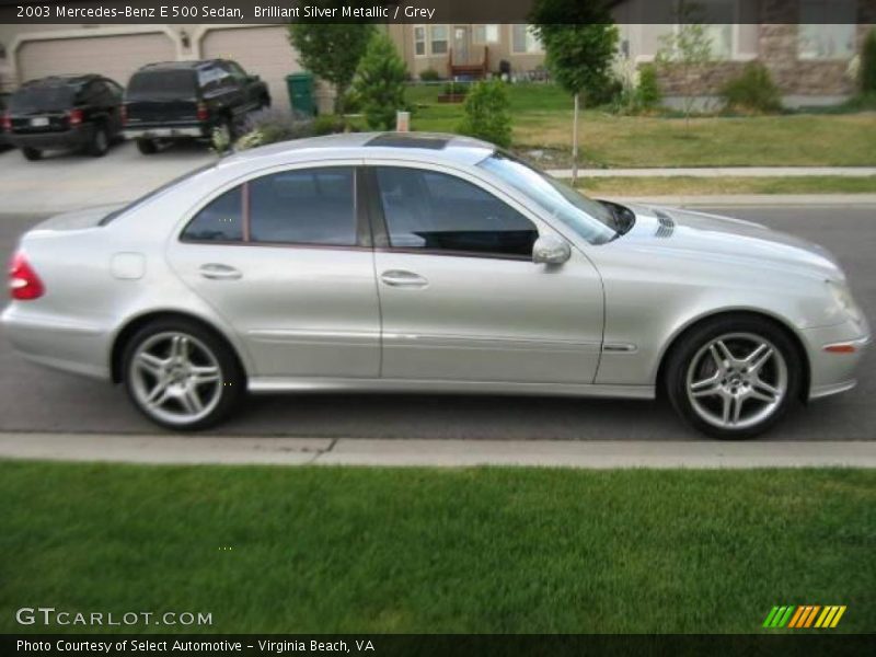 Brilliant Silver Metallic / Grey 2003 Mercedes-Benz E 500 Sedan