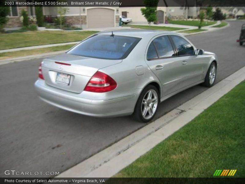 Brilliant Silver Metallic / Grey 2003 Mercedes-Benz E 500 Sedan