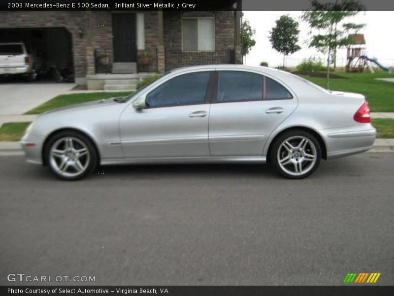 Brilliant Silver Metallic / Grey 2003 Mercedes-Benz E 500 Sedan