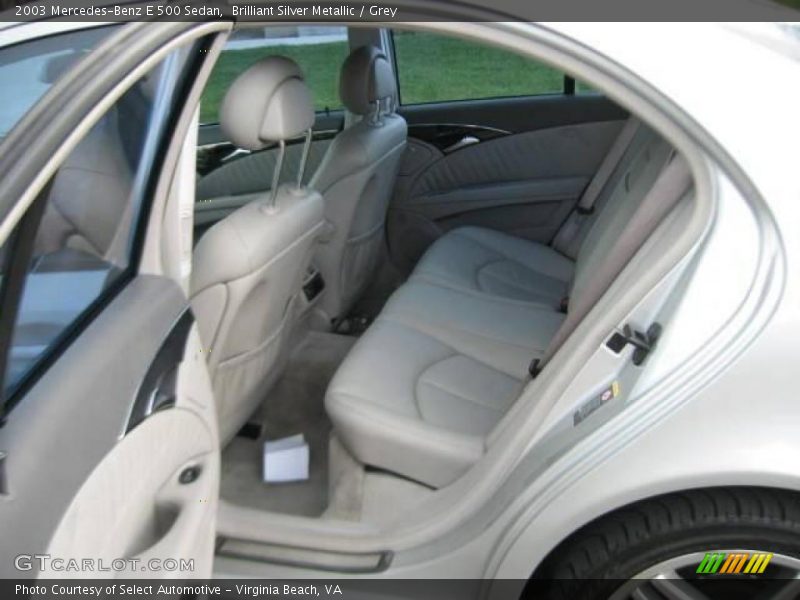 Brilliant Silver Metallic / Grey 2003 Mercedes-Benz E 500 Sedan