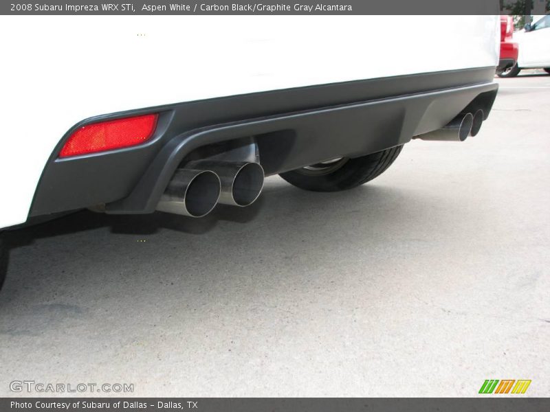 Aspen White / Carbon Black/Graphite Gray Alcantara 2008 Subaru Impreza WRX STi