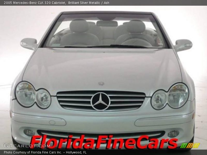 Brilliant Silver Metallic / Ash 2005 Mercedes-Benz CLK 320 Cabriolet