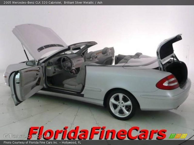 Brilliant Silver Metallic / Ash 2005 Mercedes-Benz CLK 320 Cabriolet