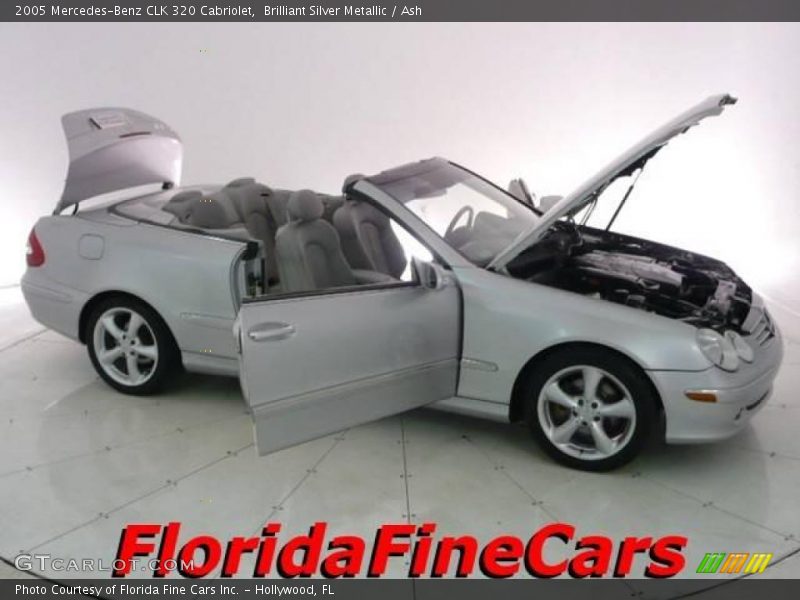 Brilliant Silver Metallic / Ash 2005 Mercedes-Benz CLK 320 Cabriolet