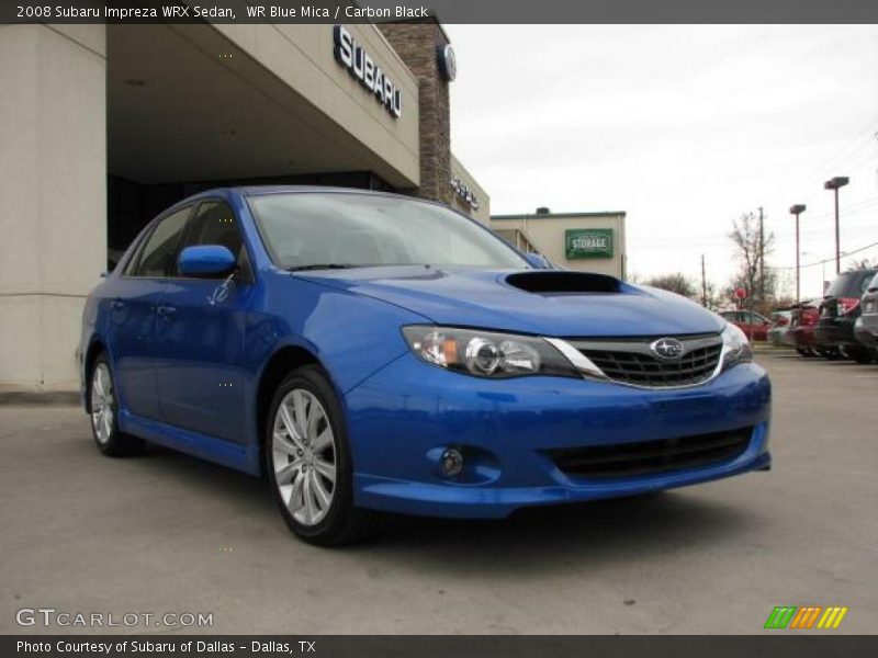 WR Blue Mica / Carbon Black 2008 Subaru Impreza WRX Sedan