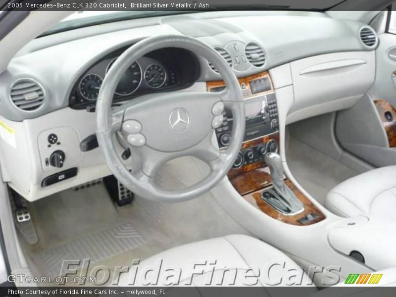 Brilliant Silver Metallic / Ash 2005 Mercedes-Benz CLK 320 Cabriolet