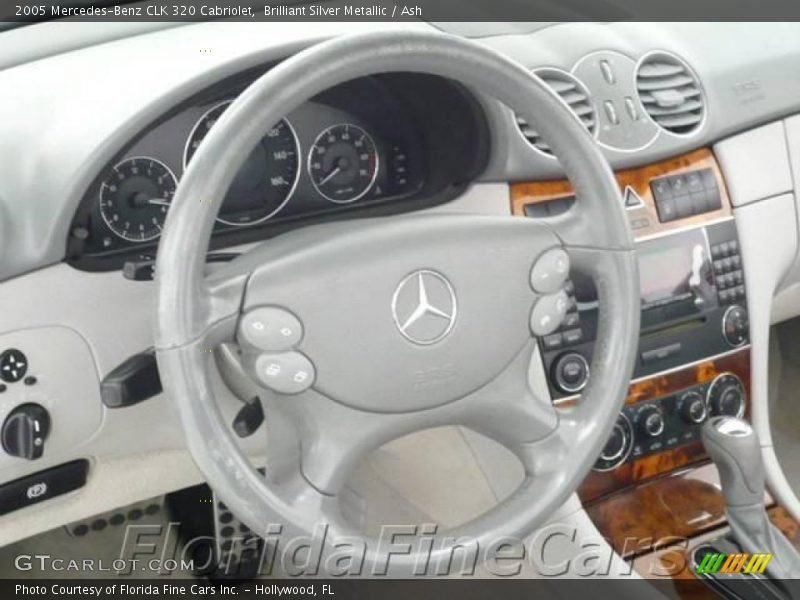 Brilliant Silver Metallic / Ash 2005 Mercedes-Benz CLK 320 Cabriolet