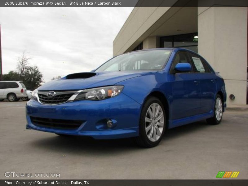 WR Blue Mica / Carbon Black 2008 Subaru Impreza WRX Sedan