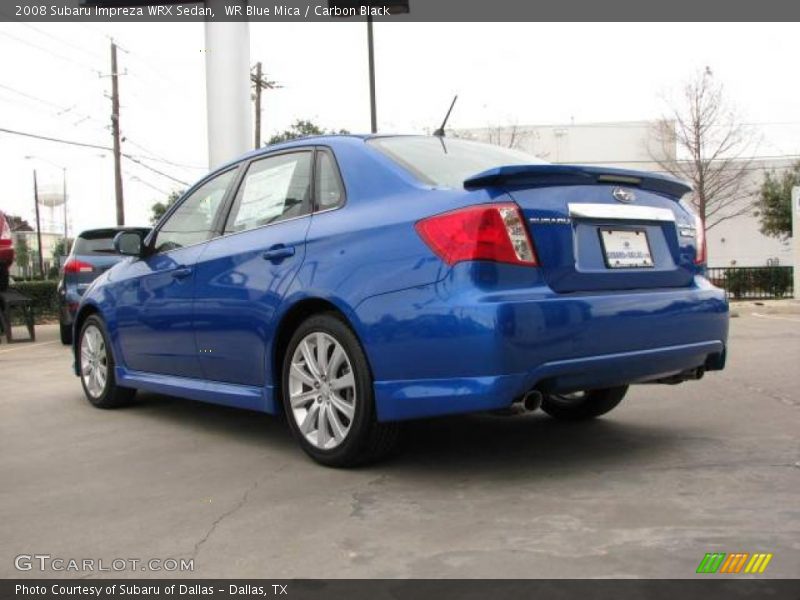 WR Blue Mica / Carbon Black 2008 Subaru Impreza WRX Sedan