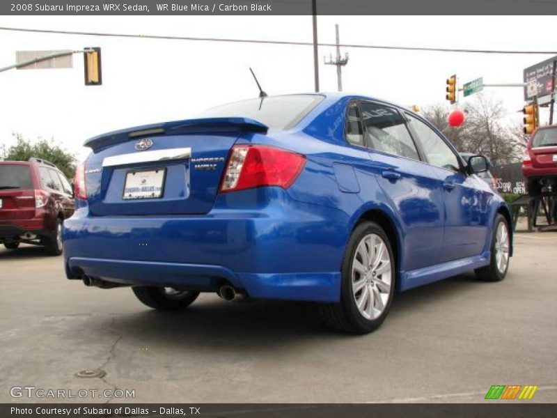 WR Blue Mica / Carbon Black 2008 Subaru Impreza WRX Sedan