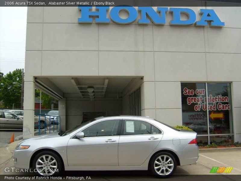 Alabaster Silver Metallic / Ebony Black 2006 Acura TSX Sedan