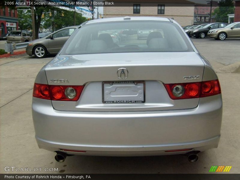 Alabaster Silver Metallic / Ebony Black 2006 Acura TSX Sedan