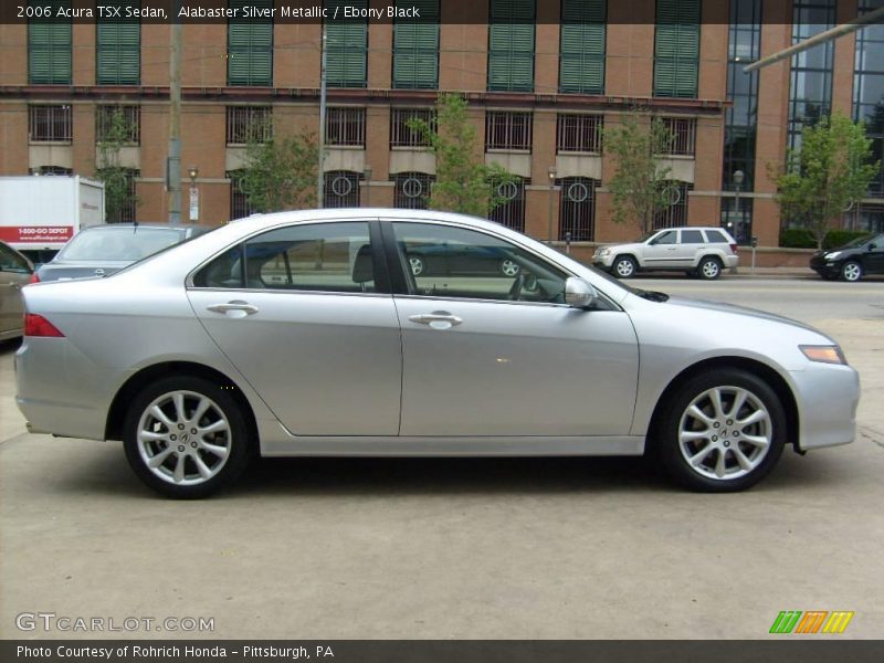 Alabaster Silver Metallic / Ebony Black 2006 Acura TSX Sedan