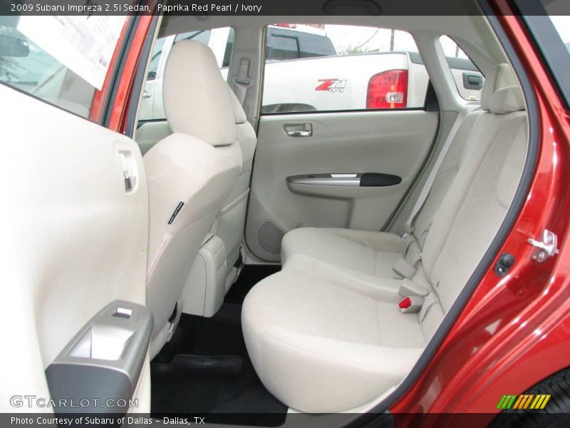Paprika Red Pearl / Ivory 2009 Subaru Impreza 2.5i Sedan