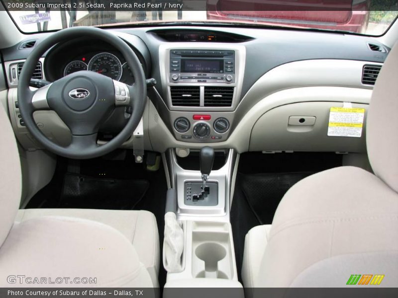 Paprika Red Pearl / Ivory 2009 Subaru Impreza 2.5i Sedan
