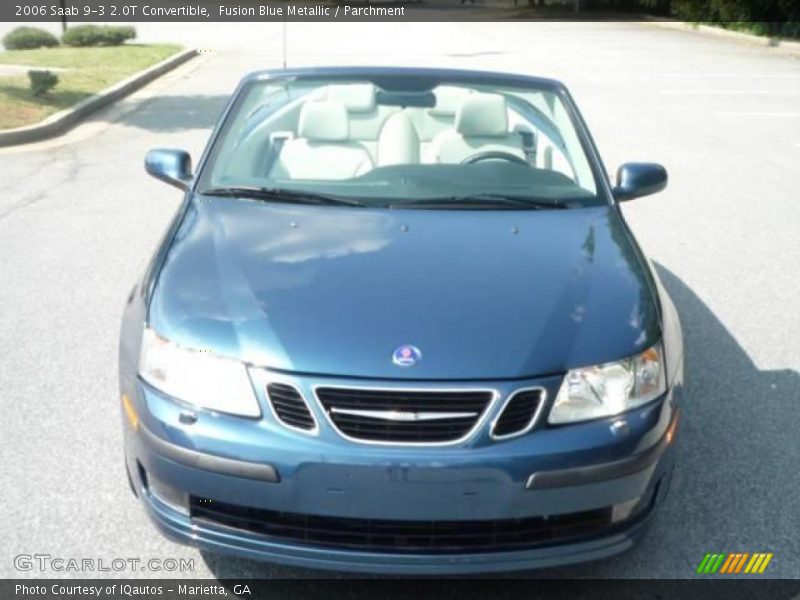 Fusion Blue Metallic / Parchment 2006 Saab 9-3 2.0T Convertible