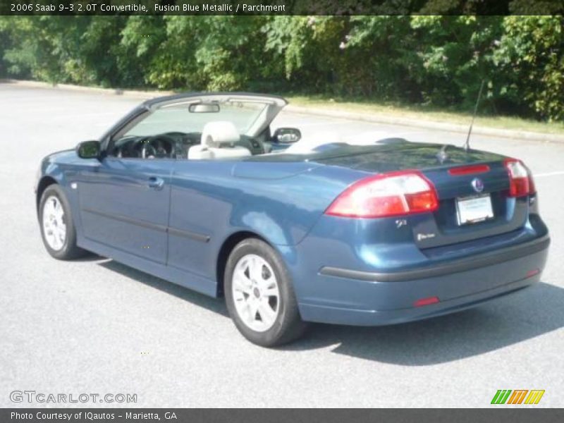 Fusion Blue Metallic / Parchment 2006 Saab 9-3 2.0T Convertible