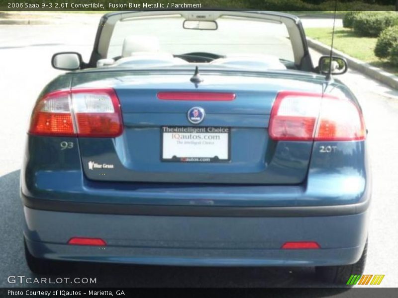 Fusion Blue Metallic / Parchment 2006 Saab 9-3 2.0T Convertible