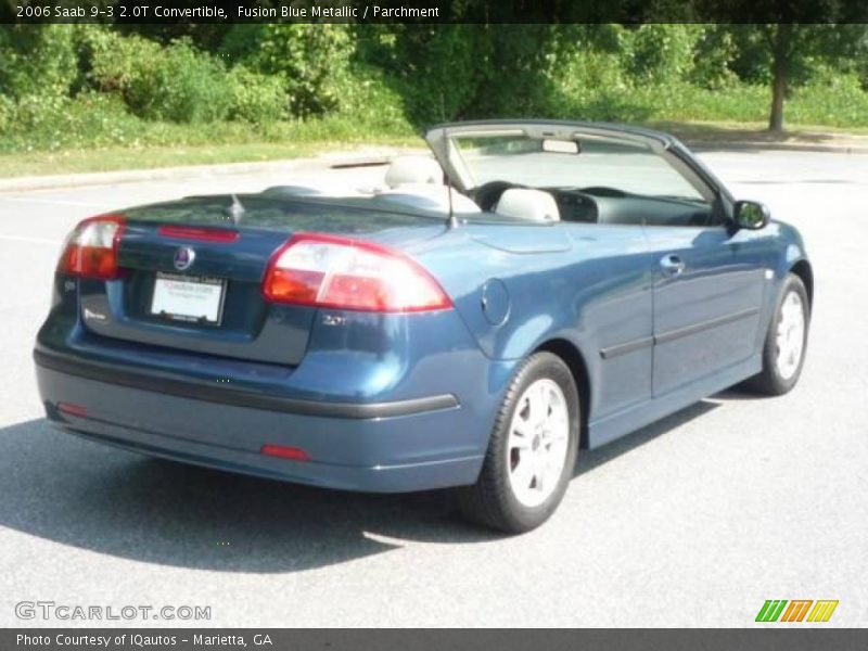 Fusion Blue Metallic / Parchment 2006 Saab 9-3 2.0T Convertible