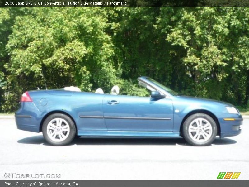 Fusion Blue Metallic / Parchment 2006 Saab 9-3 2.0T Convertible