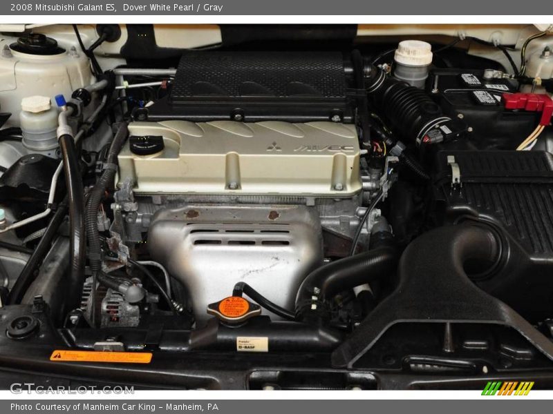 Dover White Pearl / Gray 2008 Mitsubishi Galant ES