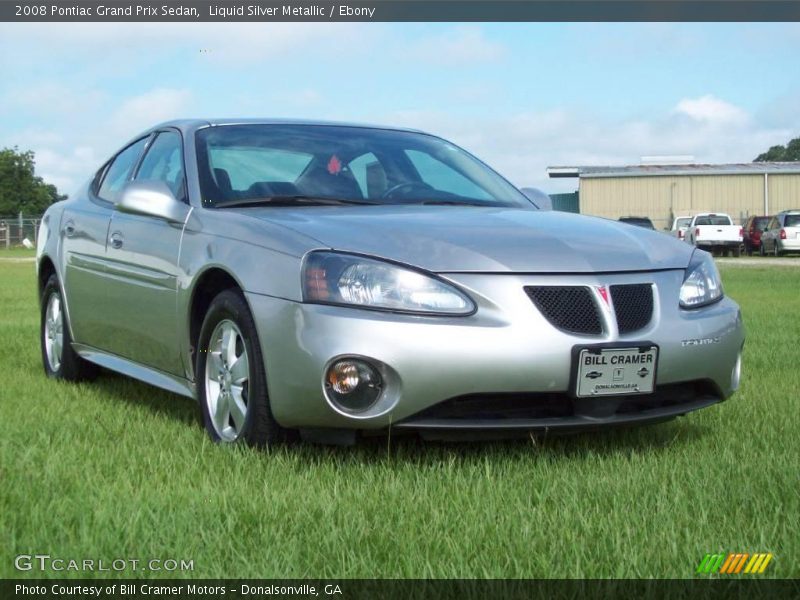 Liquid Silver Metallic / Ebony 2008 Pontiac Grand Prix Sedan
