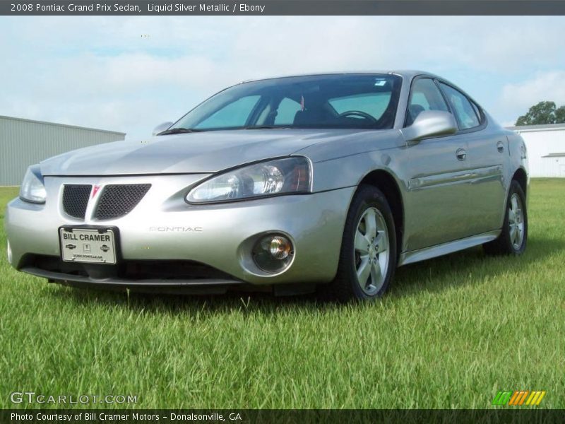 Liquid Silver Metallic / Ebony 2008 Pontiac Grand Prix Sedan