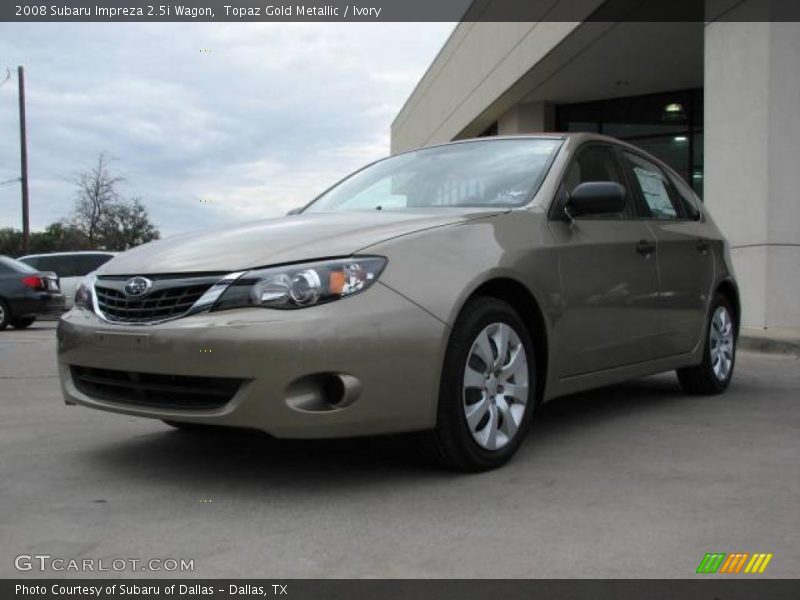 Topaz Gold Metallic / Ivory 2008 Subaru Impreza 2.5i Wagon