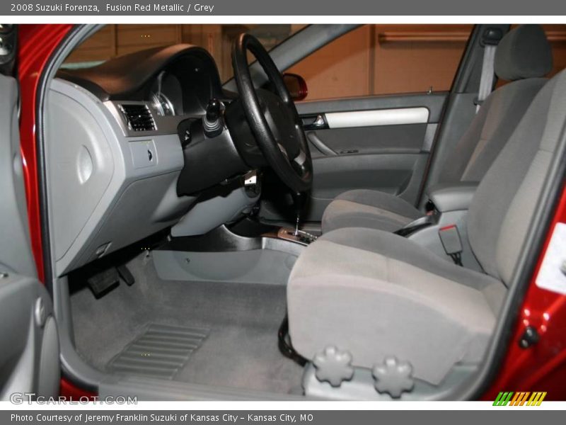 Fusion Red Metallic / Grey 2008 Suzuki Forenza