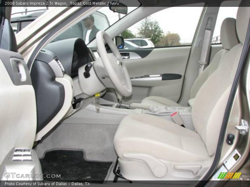 Topaz Gold Metallic / Ivory 2008 Subaru Impreza 2.5i Wagon