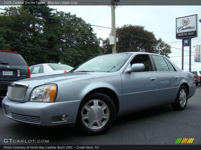 Blue Ice / Dark Gray 2005 Cadillac DeVille Sedan