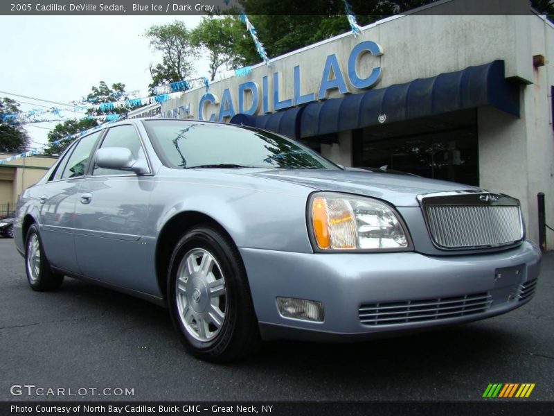 Blue Ice / Dark Gray 2005 Cadillac DeVille Sedan