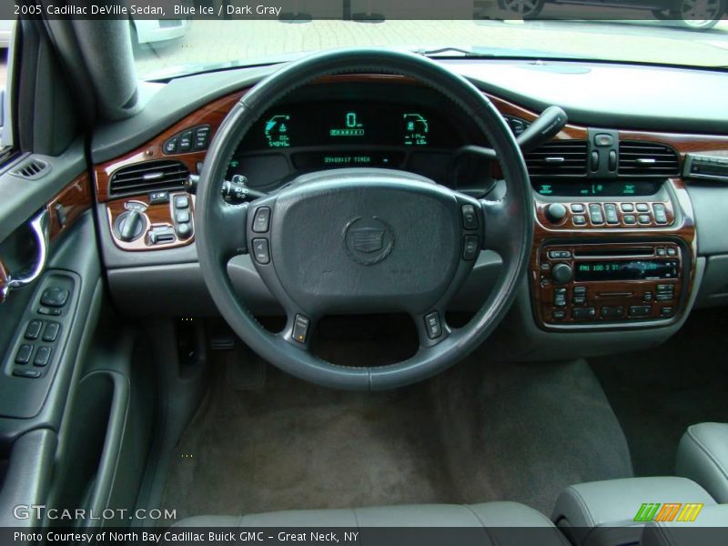 Blue Ice / Dark Gray 2005 Cadillac DeVille Sedan