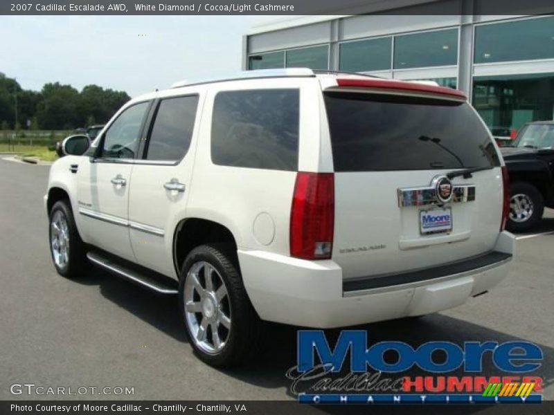 White Diamond / Cocoa/Light Cashmere 2007 Cadillac Escalade AWD