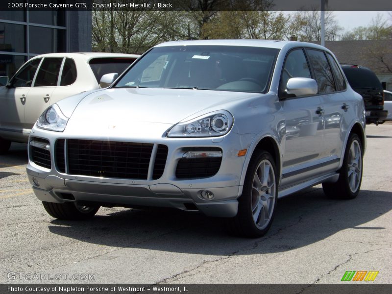 Crystal Silver Metallic / Black 2008 Porsche Cayenne GTS
