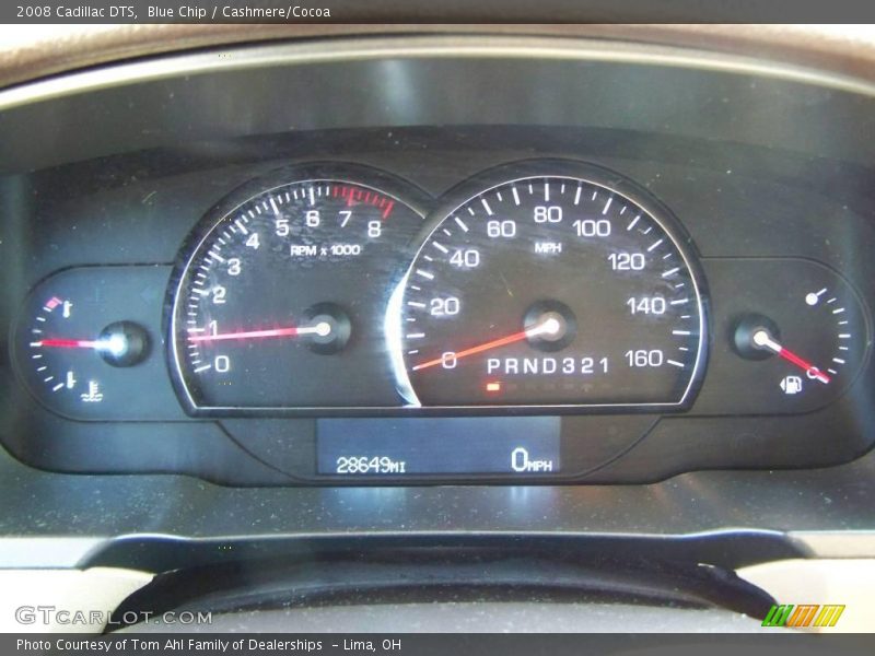 Blue Chip / Cashmere/Cocoa 2008 Cadillac DTS