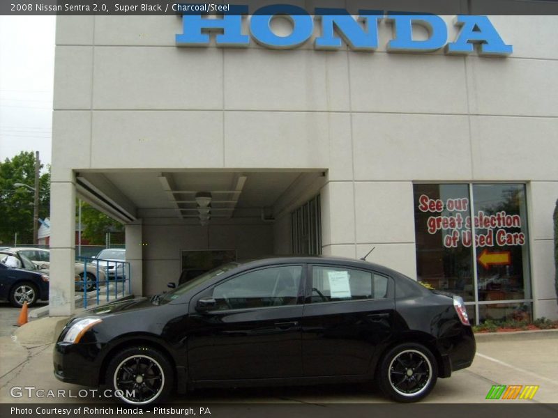 Super Black / Charcoal/Steel 2008 Nissan Sentra 2.0