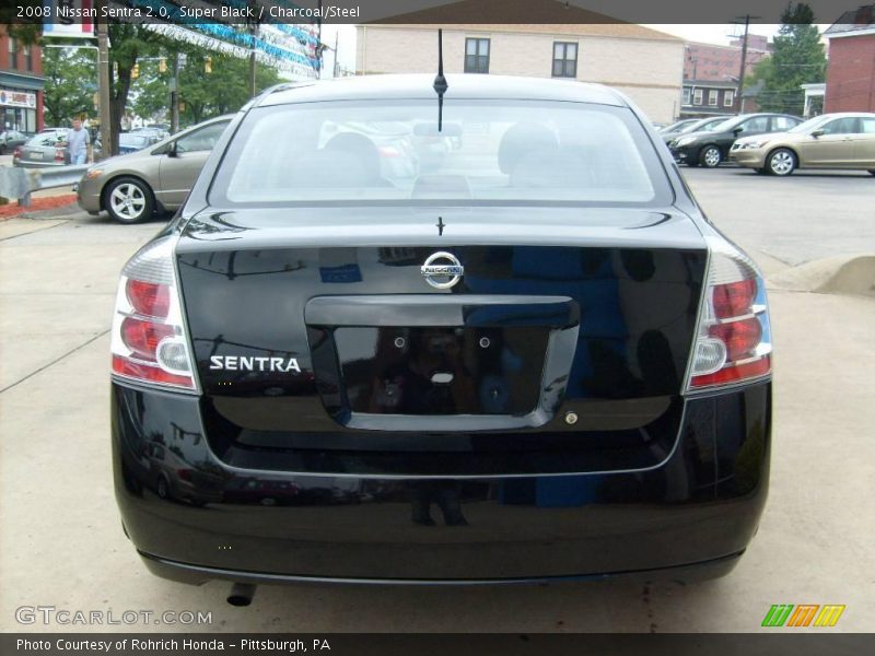 Super Black / Charcoal/Steel 2008 Nissan Sentra 2.0