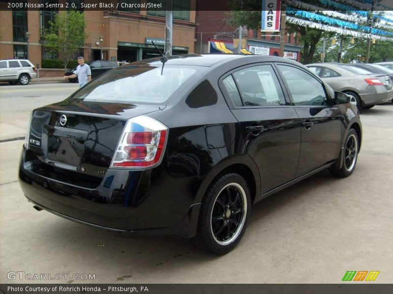 Super Black / Charcoal/Steel 2008 Nissan Sentra 2.0