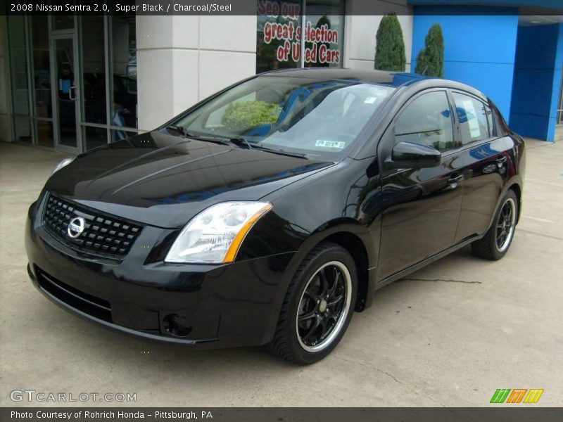 Super Black / Charcoal/Steel 2008 Nissan Sentra 2.0