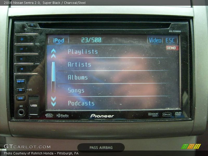 Super Black / Charcoal/Steel 2008 Nissan Sentra 2.0